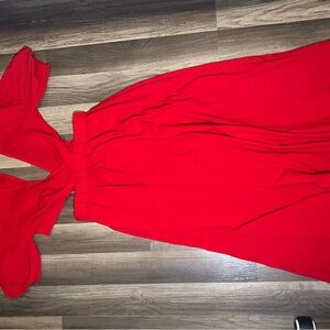 Elegant Red Women's Dress